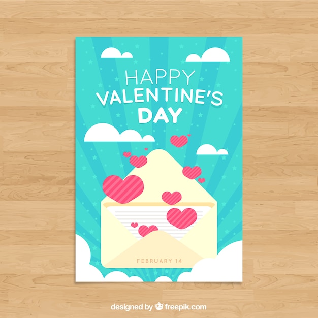 Tarjeta de felicitación de san valentín | Vector Gratis