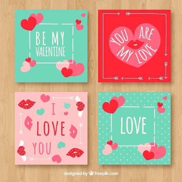 Tarjeta de felicitación de san valentín | Vector Gratis