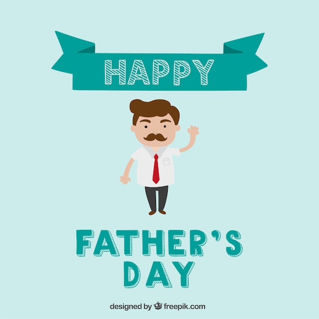 Download Tarjeta linda de feliz día del padre | Vector Gratis