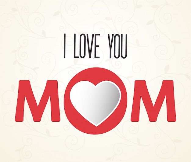 Download Te amo mamá letras | Vector Gratis