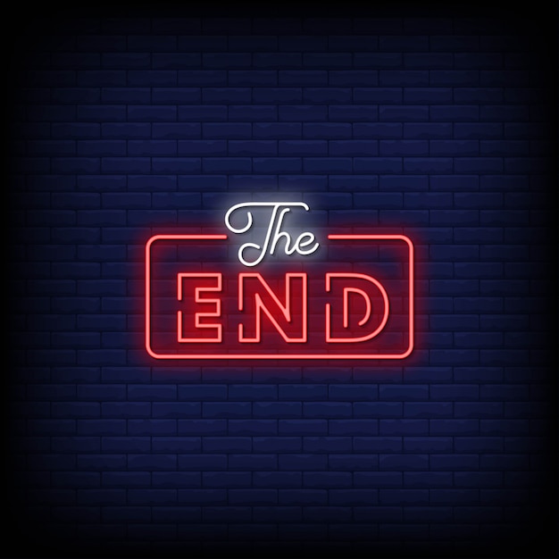 Bai Long [Oh~ Dinder] Argrim x Ginebra The-end-neon-signs-style-text_118419-1389