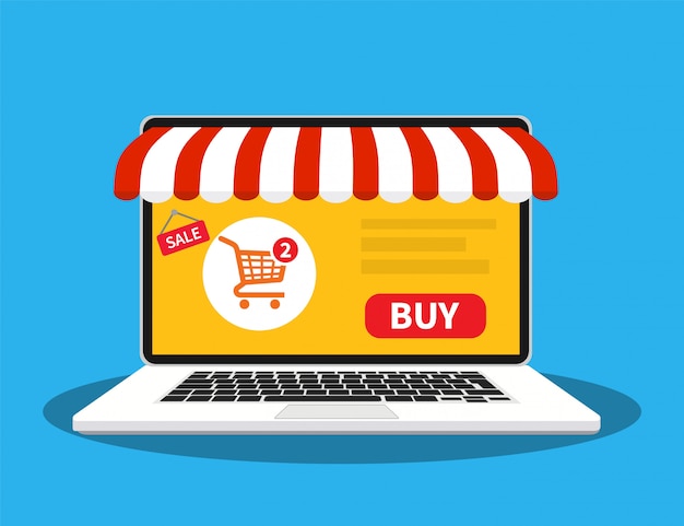 Tienda online. tienda virtual. | Vector Premium