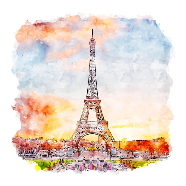 Sintético 96+ Imagen De Fondo Imagenes De La Torre Eiffel En Dibujo El ...