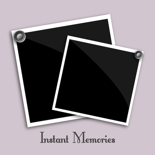 Vector de fotografías instantáneas | Descargar Vectores gratis