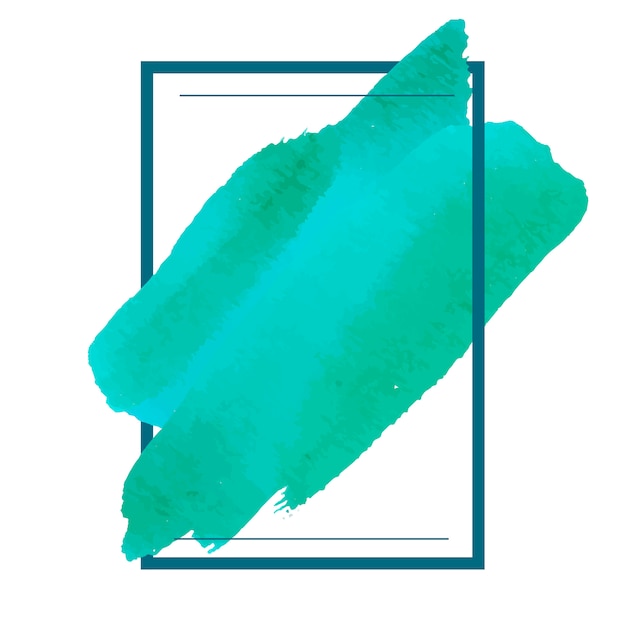 Vector de diseño de banner acuarela verde vector gratuito