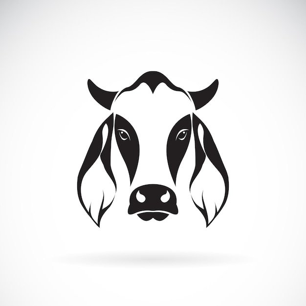 Vector De Dise O De Cabeza De Vaca Sobre Fondo Blanco Logotipo De Vaca