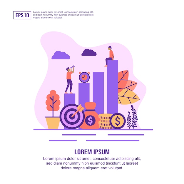 Vector Ilustración Concepto De Retorno De La Inversión | Vector Premium