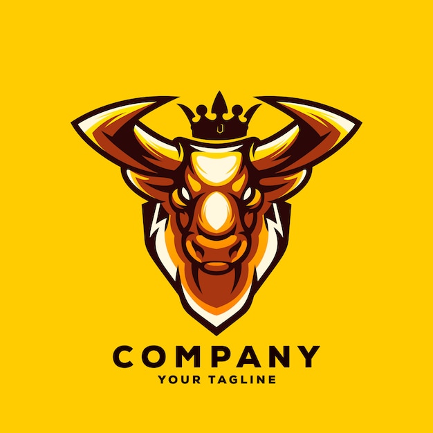 Vector logo de toro | Vector Premium