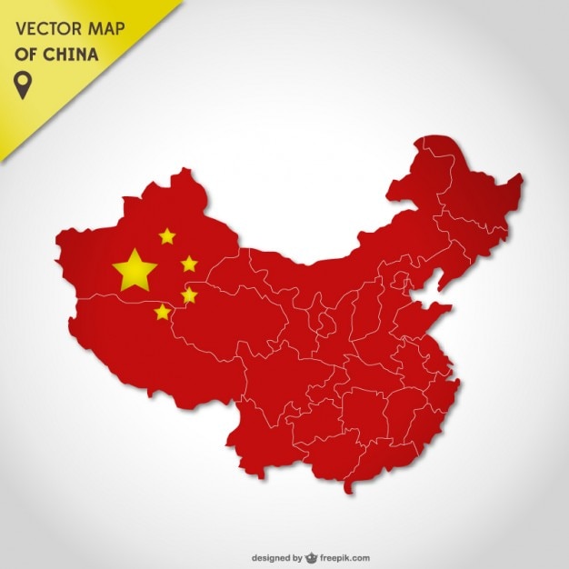 Vector Mapa De China Descargar Vectores Gratis