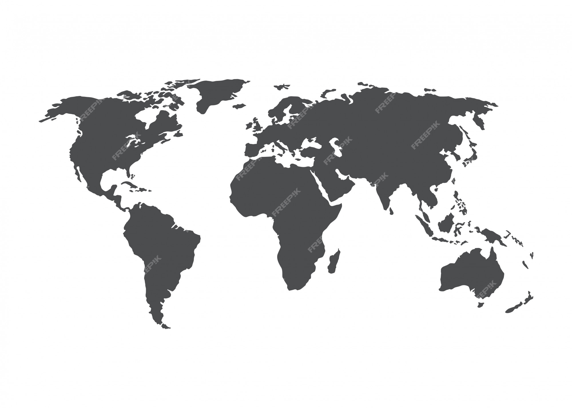 Vector Mapa Mundial Vector Premium 1923