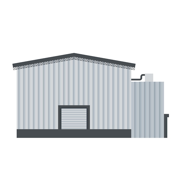 Vector de nave industrial para fabricación de productos. Vector Premium