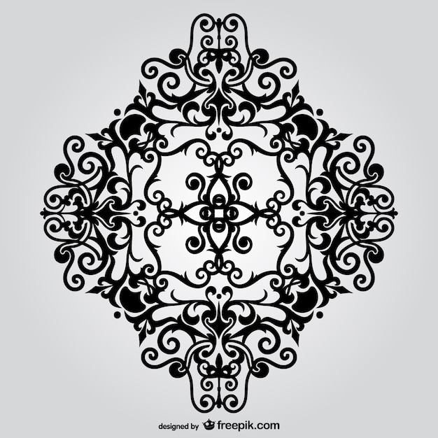 Vector Ornamental Floral | Vector Gratis