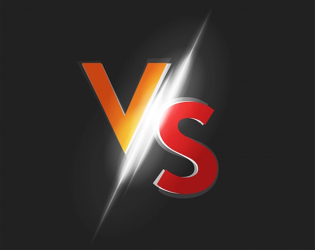 Vs Versus Logo Vector Icono Para La Ilustración Del Juego De Lucha De