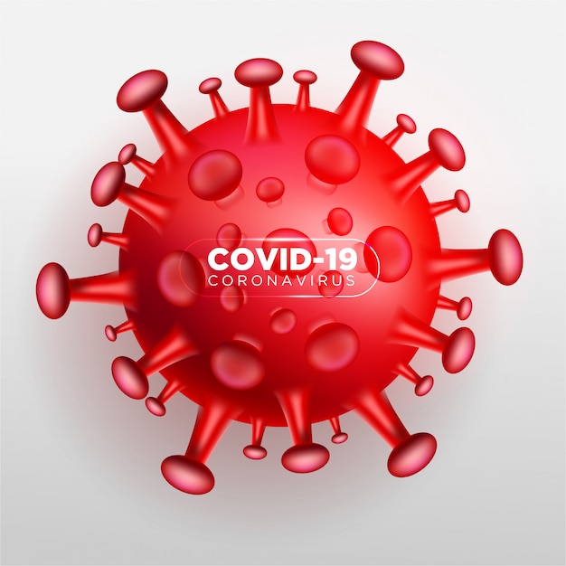 3d Covid Coronavirus Kostenlose Vektor