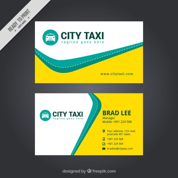 Abstrakt taxi karte | Premium-Vektor