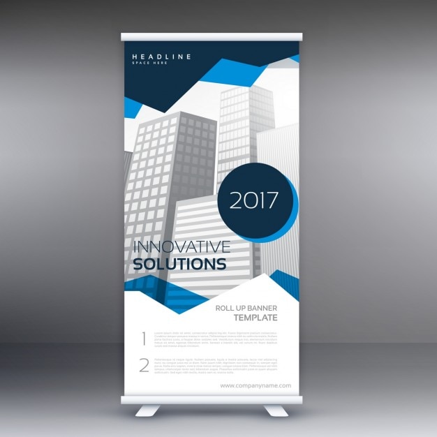 Abstrakte geometrische Roll up Banner Vorlage Download 