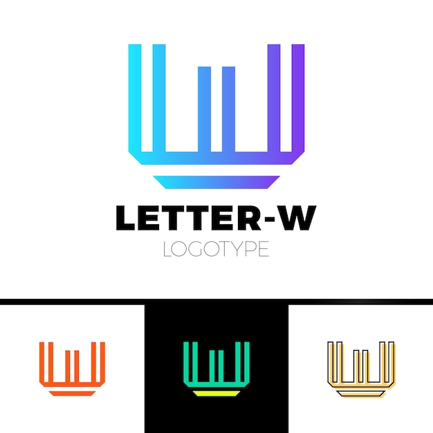 Abstrakte Logo Designschablone Des Buchstaben Wm Linie Vektorsymbol Premium Elegante Zeichen Symbol Premium Vektor