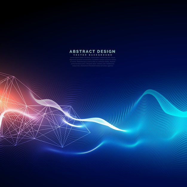 Abstrakte technologie hintergrund mit lichteffekt Kostenlosen Vektoren