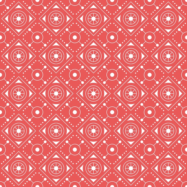 Abstrakter Hintergrund Batik Nahtlose Muster Tapete Textilgewebe Klassisches Motiv Premium Vektor