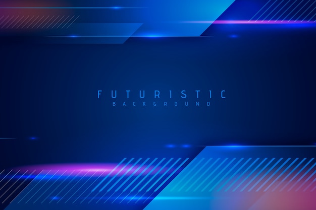 Abstraktes Futuristisches Tapetendesign Premium Vektor