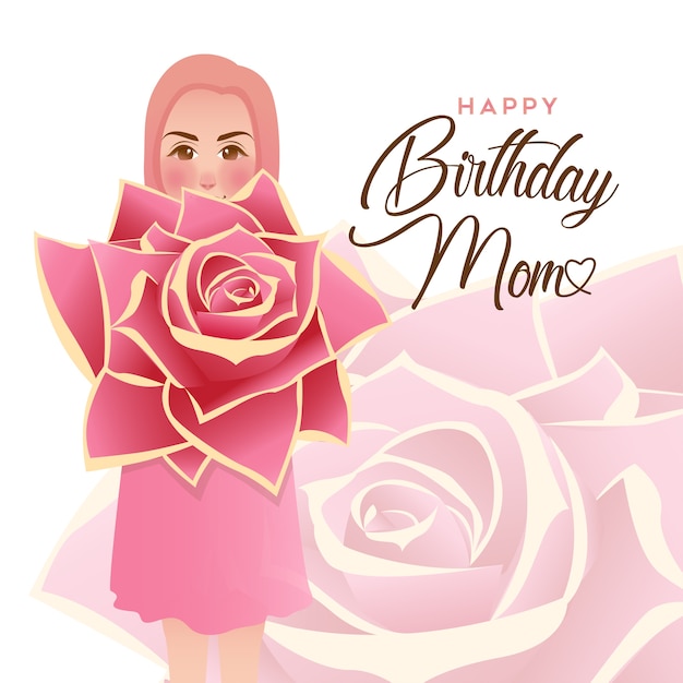 31++ Happy birthday mama bilder , Alles gute zum geburtstag mama grußkarte PremiumVektor