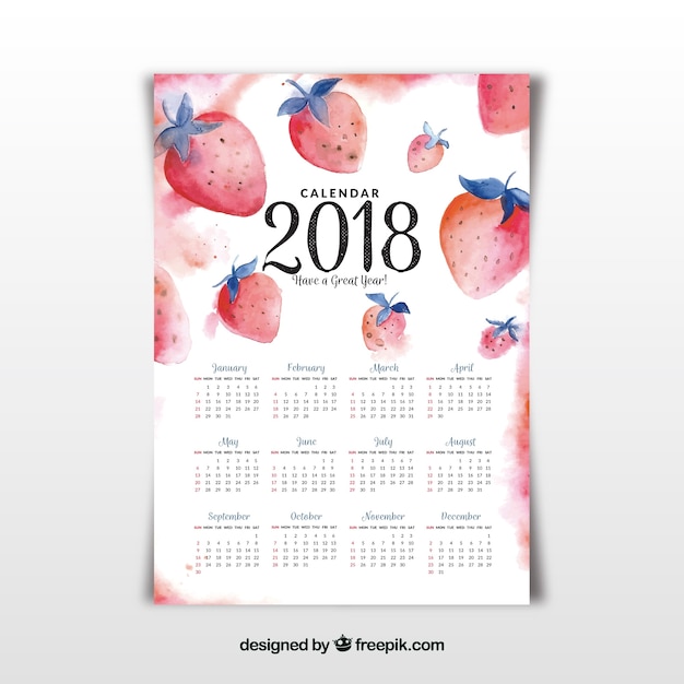 Aquarell 2021 kalender  Kostenlose Vektor