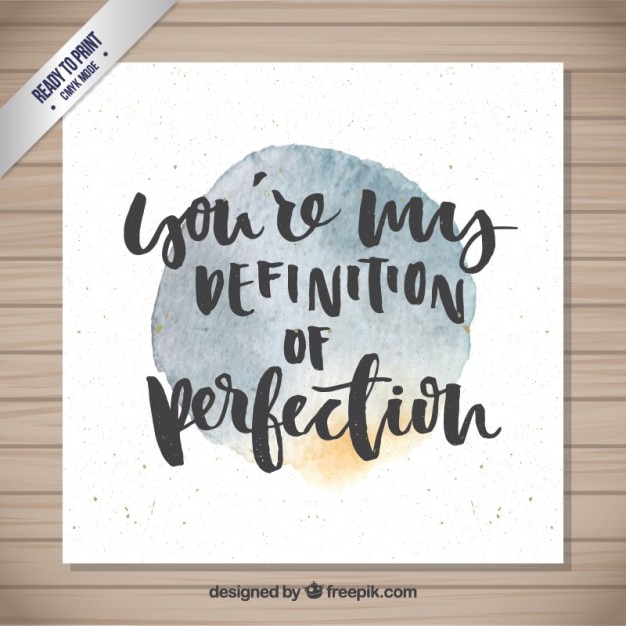 Aquarell perfektion begriff Kostenlose Vektor