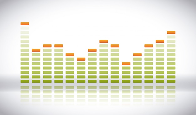Audiogestaltung. Premium Vektoren