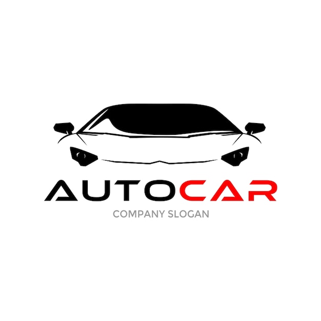 Auto Sportwagen Logo Design Premium Vektor