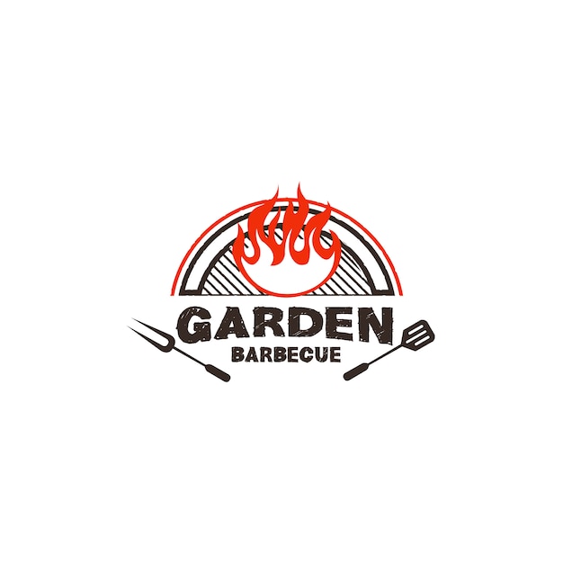 Barbecue-logo-design-illustration | Premium-Vektor