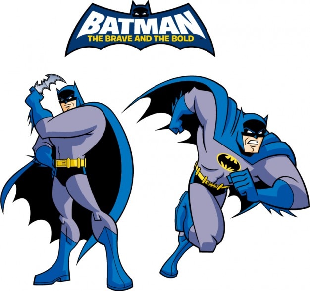 batman klassischen stil cartoon logo vector  download der