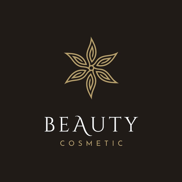 Beauty Kosmetik Logo Premium Vektor