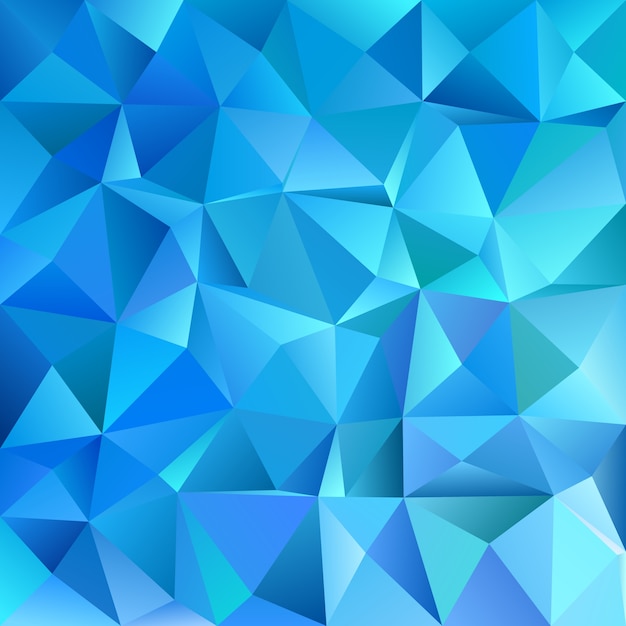 Blaue geometrische abstrakte chaotische dreieck muster hintergrund