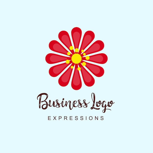 Blumen-business-logo Premium Vektoren