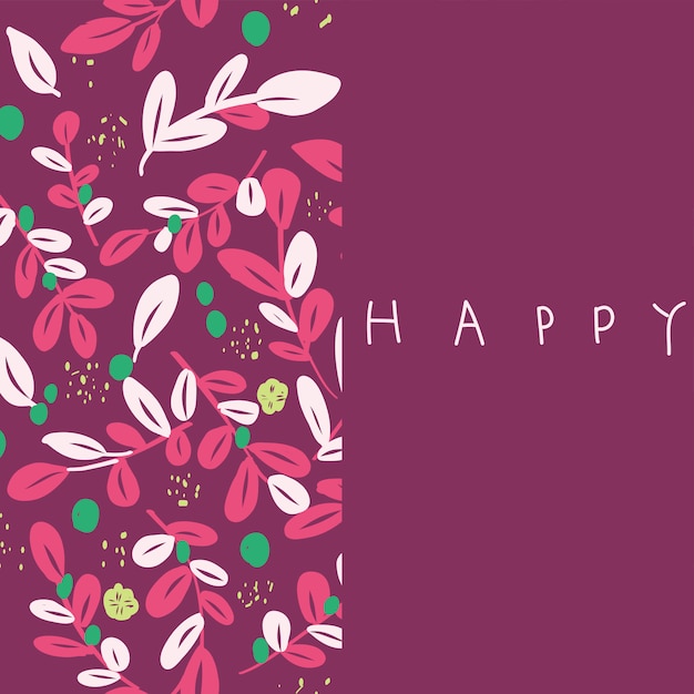 Blumen-cartoon-hintergrund Premium Vektoren