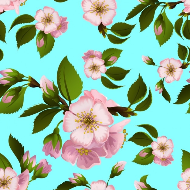 Blumenmuster Design | Kostenlose Vektor