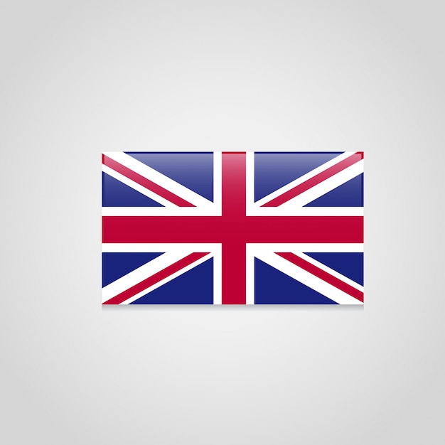 Britische Flagge Design Vektor Premium Vektor