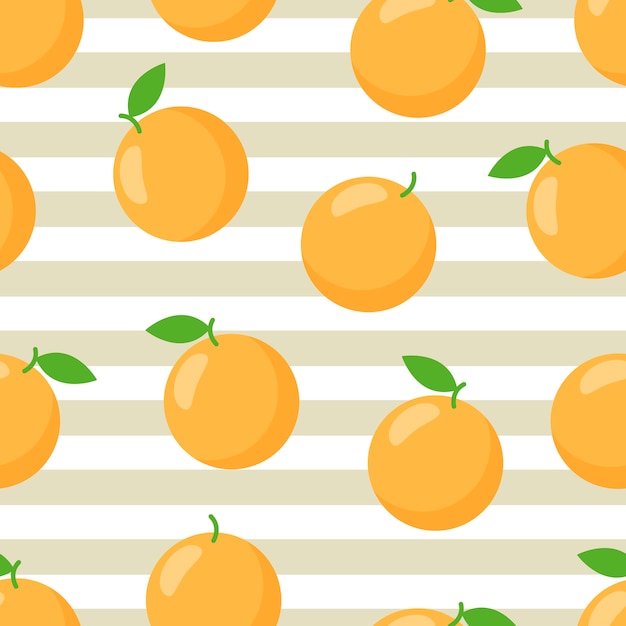 Bunter orange tropischer druck. trendy druck. Premium Vektoren