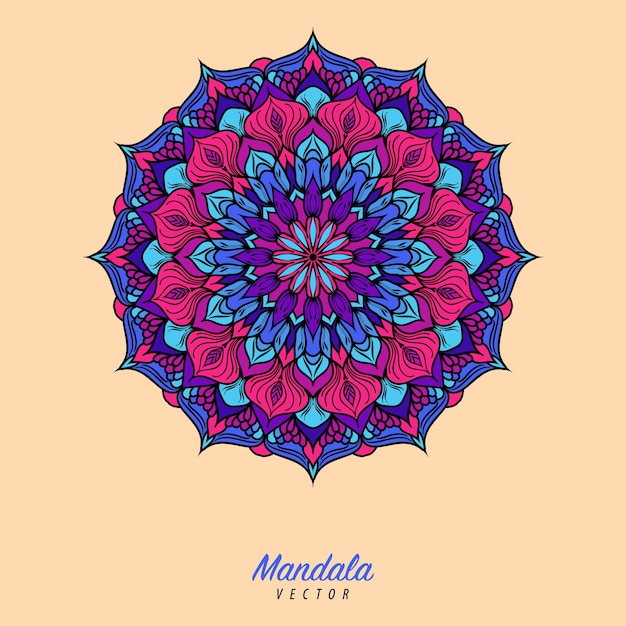 Buntes mandala | Premium-Vektor