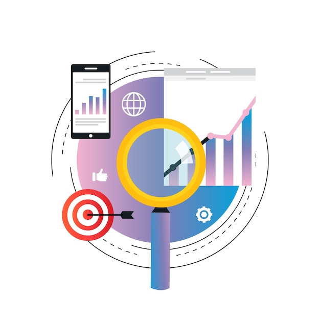 Business grafik statistik  illustration 