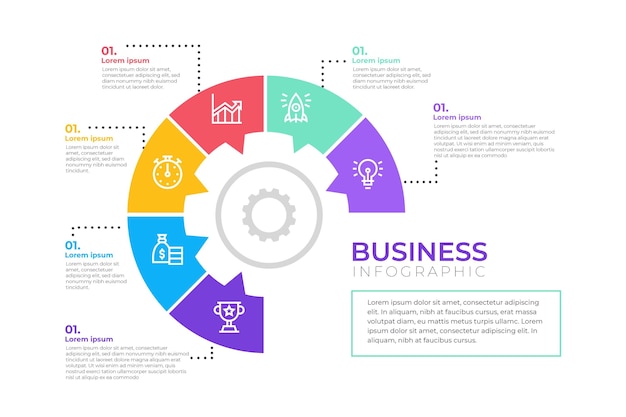 Business Infografik Design Kostenlose Vektor