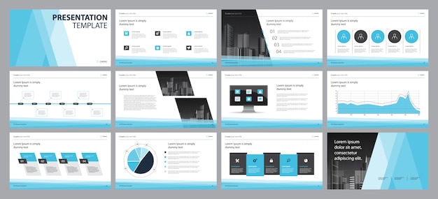 Business Prasentation Layout Design Vorlage Konzept Premium Vektor