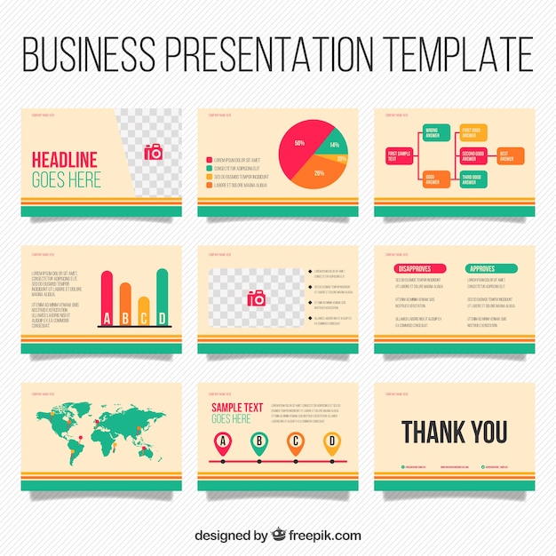 Business Prasentation Vorlage Mit Infografik Elemente Premium Vektor