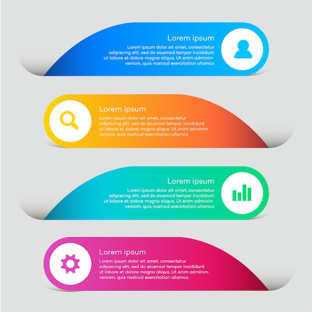 Business web elemente mit infografischem design Download 