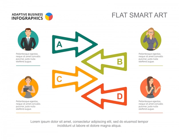 Business Zusammenarbeit Folie Vorlage Diagramm Kreatives Konzept Fur Infografik Bericht Kostenlose Vektor