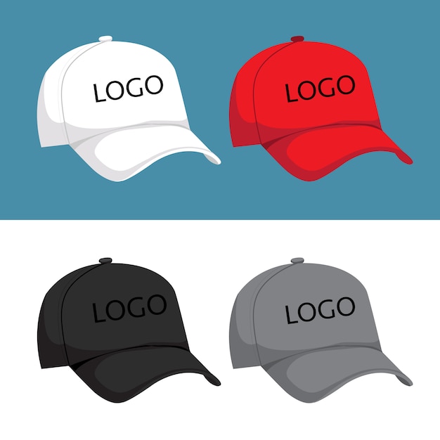 Download Caps mock-up kollektion design | Premium-Vektor