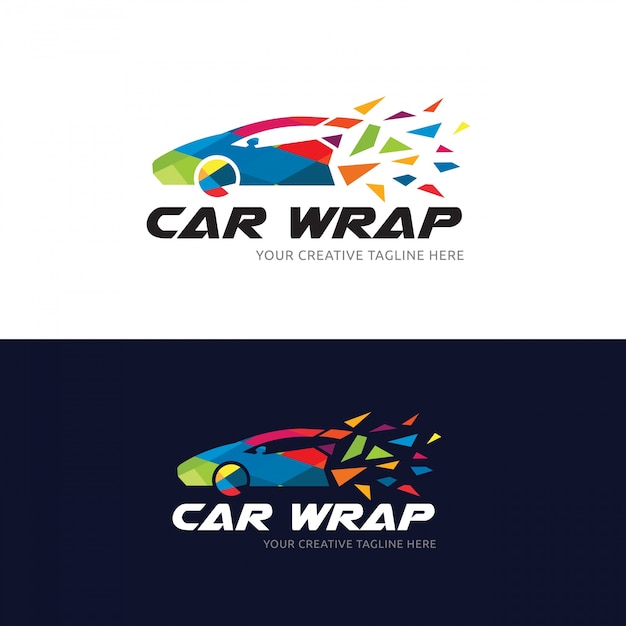 Car Wrap Logo Auto Und Automotive Logo Vorlage Premium Vektor