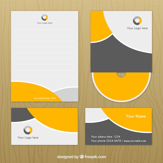 Download Corporate identity design | Kostenlose Vektor