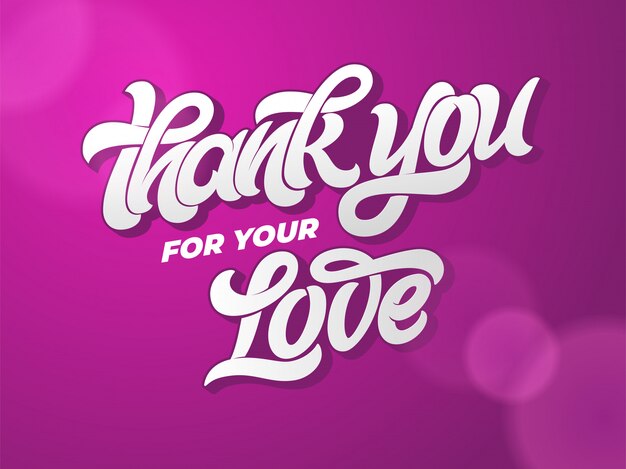 Danke Fur Ihre Liebe Typografie Hand Gezeichnete Beschriftung Auf Dunklem Hintergrund Kalligraphie Fur Grusskarte Einladung Banner Plakat Liebesbrief Illustration Handschriftliche Inschrift Premium Vektor