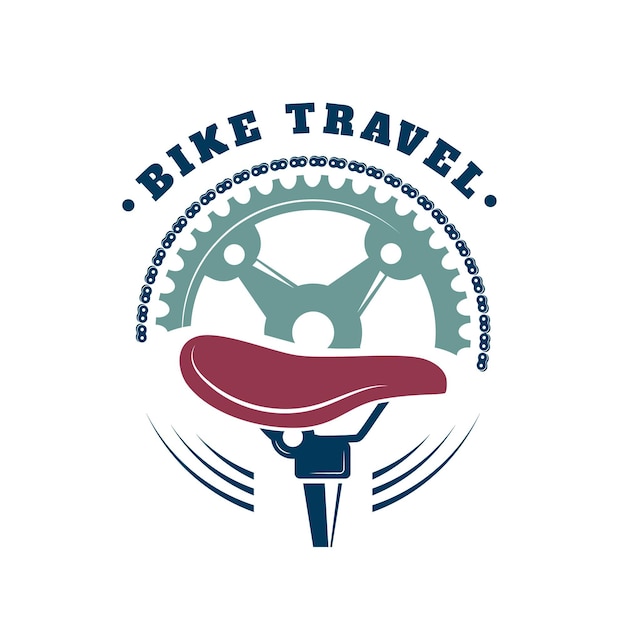 Detaillierte fahrrad logo hand Kostenlose Vektor